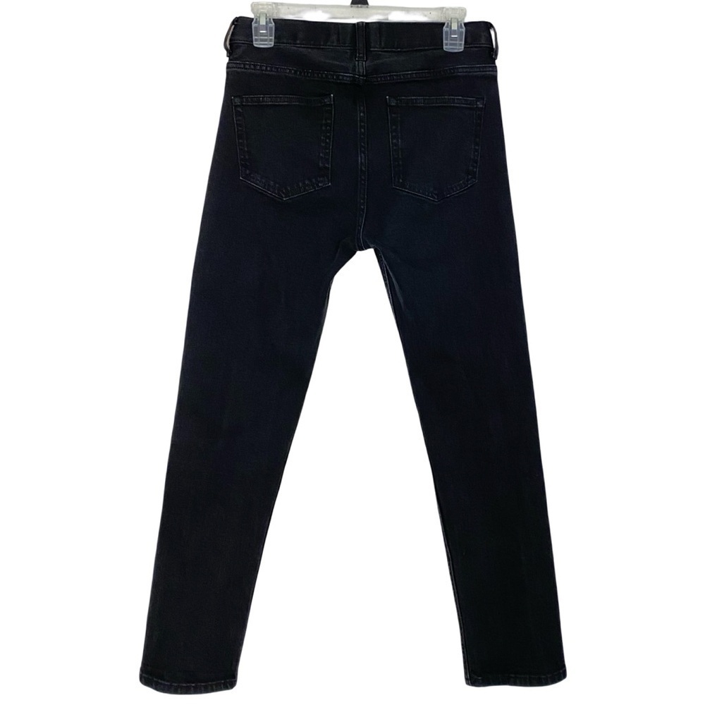 Everlane Jeans Womens 26 XS High Rise Regular Black Slim Straight Soft Stretch - Picture 2 of 7